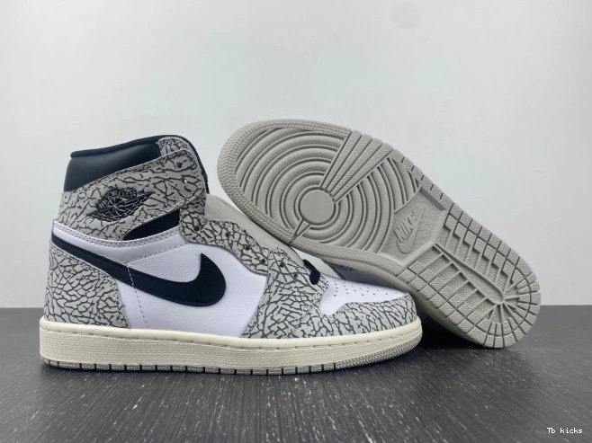 Rep TBK OG Cement White Jordan 1 DZ5485-052 High Air 0704
